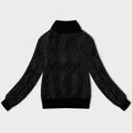 Krátká černá dámská bunda typu bomber J Style (16M9227-392) odstíny černé M (38)
