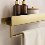 REA - Police do koupelny SF01 60cm gold brush REA-06003