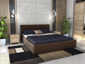 FRONTI Postel LIDIA 160x200 hnědá