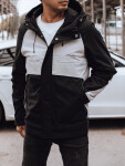 Pánská přechodná bunda TX4916 černo-šedá - FashionStreet 3XL