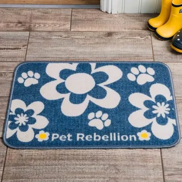 PET REBELLION Dinner Mate Flowers Blue Kobereček pod misku 40x60cm (BG-PR-262163)