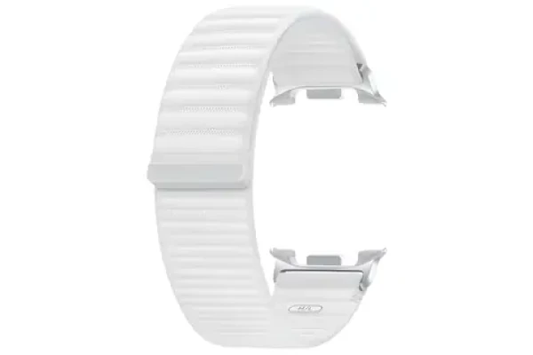 Samsung Látkový řemínek Galaxy Watch8 (M/L) bílá / Řemínek / Textil, recyklovaný nylon / Suchý zip (ET-SVL33LWEGEU)