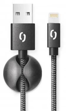 Aligator PREMIUM černá / Datový kabel / Lightning / 2A / 2m (DATKP21)