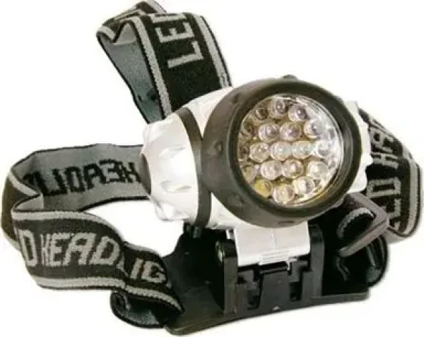 Arcas Headlight 19 LED / Čelová svítilna / 3x AAA / doprodej (30710005)