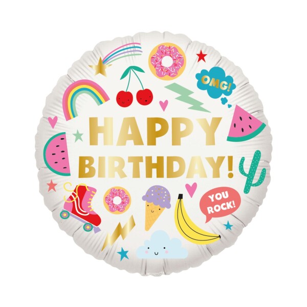 Balónek fóliový Happy Birthday Summer - Albi