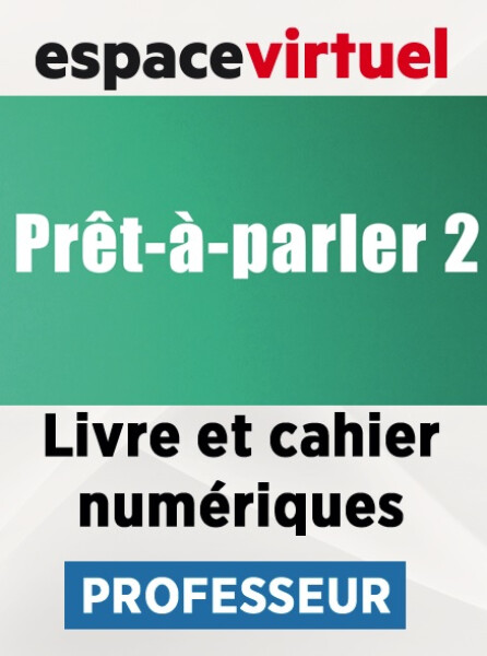 Prêt-à-parler 2 (A2) – Livre/Cahier numériques – Professeur (12 měsíců)