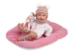 Llorens 63512 NEW BORN HOLČIČKA - realistická panenka miminko s celovinylovým tělem - 35 cm