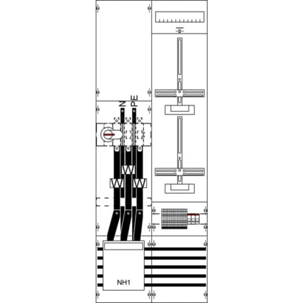Striebel & John 2CPX033806R9999 KA4210 skříň na elektroměr vestavné Počet modulů (šířka) = 24 Počet řádků = 1 Obsah 1 ks