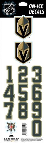 Sport Star Samolepky na helmu Vegas Golden Knights NHL Decals