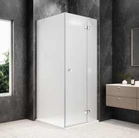 POLYSAN - GLOBE CHROME čtvercový sprchový kout 900x900, matné sklo, pravé GB1090-3315MRC