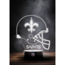 Cedule New Orleans Saints NFL Helmet LED-Leuchtschild