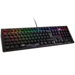 Ducky Shine 7 Cherry MX-Red černá / herní klávesnice / podsvícená / mechanická / drátová USB / DE (DKSH1808ST-RDEPDAAT2)