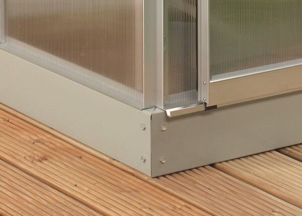 Polykarbonátový skleník – Vitavia Venus 3800, PC 4 mm stříbrný