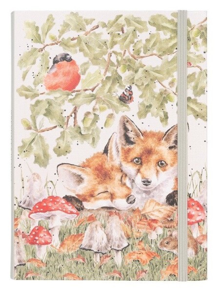 Zápisník Under the Oak Tree, B6, 102l., linkovaný - Lišky