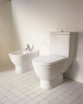 DURAVIT - Starck 3 WC kombi mísa, zadní odpad, s HygieneGlaze, alpská bílá 0126092000