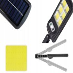 Verk VK 12276 Pouliční osvětlení solární 96 LED COB, IP67, 90 W, 15000 mAh černé