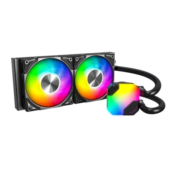 Montech Hyper Flow ARGB černá / 2x 120mm / 29.1 dB @ 2100 RPM / 76.2 CFM / AMD + Intel (HYPER FLOW ARGB 240 (B))
