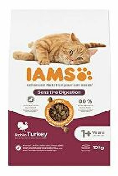 Iams Cat Adult Sensitive Digestion Turkey 10kg