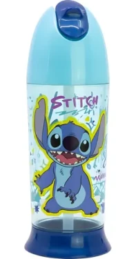 STOR Láhev na pití Stitch 280 ml / Láhev na pití / Brčko / Bez BPA (75035)