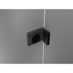 MEXEN/S - Lunar L sprchové dveře křídlové pravé 95 cm, transparent, černá 834L-095-000-70-00-P