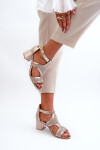 Dámské sandály 06459-25 zlaté - Sweet Shoes 39