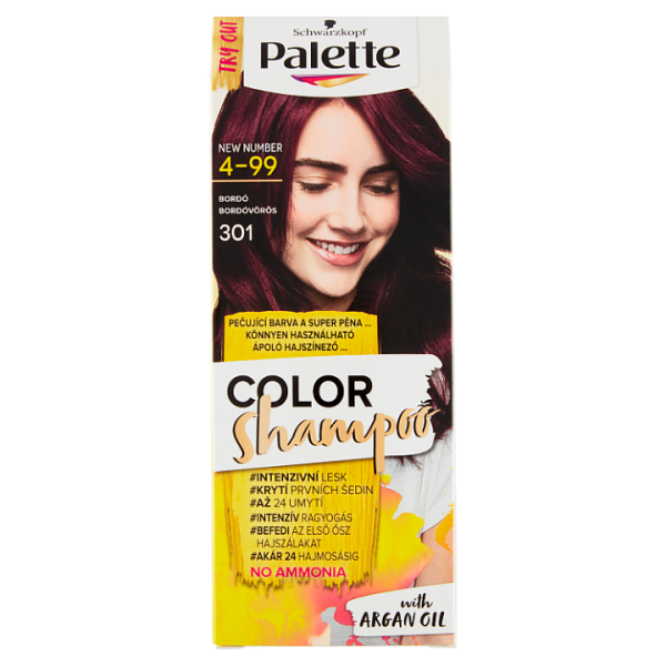 Schwarzkopf Palette Color Shampoo barva na vlasy Bordó 4-99 (301)