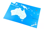 Moyo Montessori Moyo Montessori Kontrolní mapa - Australie Nová - s popisky