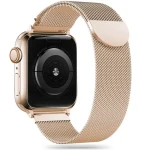 Tech-Protect MilaneseBand zlatá / Řemínek milánský tah / pro Apple Watch Series 4-9, SE, Ultra 1 a 2 / 42/44/45/49 mm