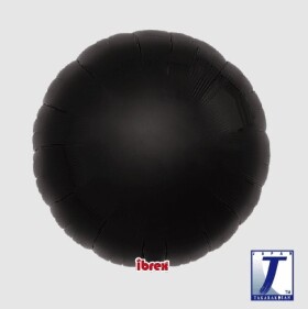 Balónek kruh černý metalický 35 cm Balónek kruh černý metalický 35 cm