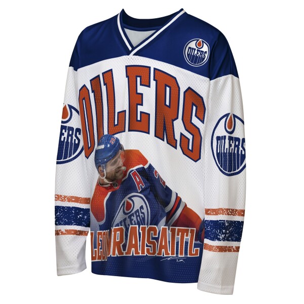 Outerstuff Dětské tričko Leon Draisaitl #29 Edmonton Oilers NHL Player Polyester Top Velikost: Dětské XL (170 – 176)