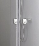 Aquatek - Glass B2 75 sprchové dveře do niky dvoukřídlé 72-76cm, barva rámu bílá, výplň sklo - matné GLASSB275-167