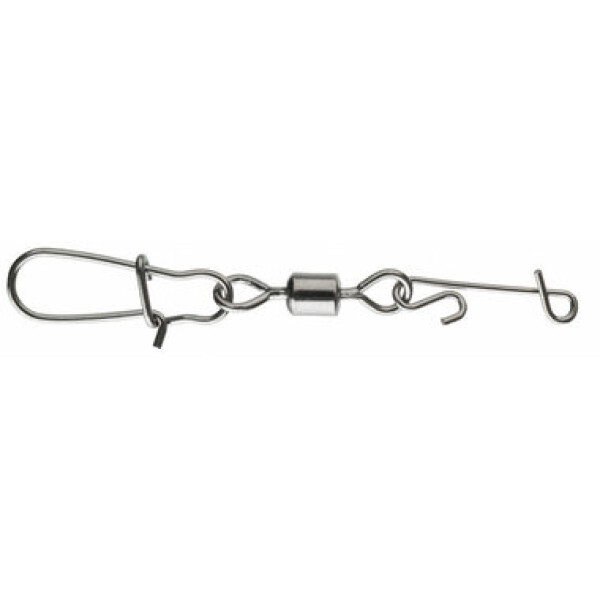 Daiwa Obratlík s karabinkou No Knot Fast Lock Swivel L 12kg 8ks (14905-002)