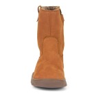 Dívčí zimní barefoot kozačky ZERU TEX BOOT Cognac, Froddo, G3160242, hnědá - 26