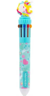 ASTRA Propiska s 10 náplněmi pastelová modrá (5901137184869)