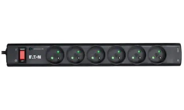 EATON Protection Strip PS6TF / přepěťová ochrana / 6 zásuvek / RJ-11 (PS6TF)
