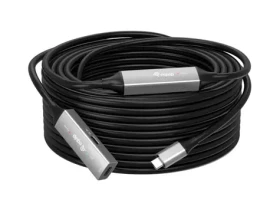 Equip 133357 černá / Aktivní prodlužovací kabel USB-C / USB-C na USB-C / 10 m / USB 3.2 Gen 1 / 5 Gbit/s (133357)