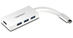 TRENDnet TUC-H4E bílý / USB hub / USB-C / 4x USB 3.0 / 5 Gbit/s (TUC-H4E)