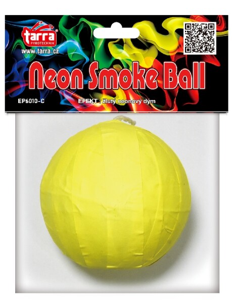 Pyrotechnika dýmovnice Neon Smoke Ball žlutá 1 ks