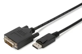 Digitus DisplayPort - DVI(24+1) 3 m černý / Video kabel / M/M / Full HD 60 Hz (AK-340306-030-S)