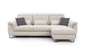 Sedací souprava Giovani 1 - látka Urban Provedení: Levá varianta, Nožičky: Nožičky kovové - chrom, látka: Urban 9