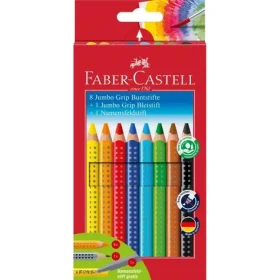 FABER-CASTELL Jumbo Grip - Pastelky - papírová krabička 8+1+1 ks (280921)