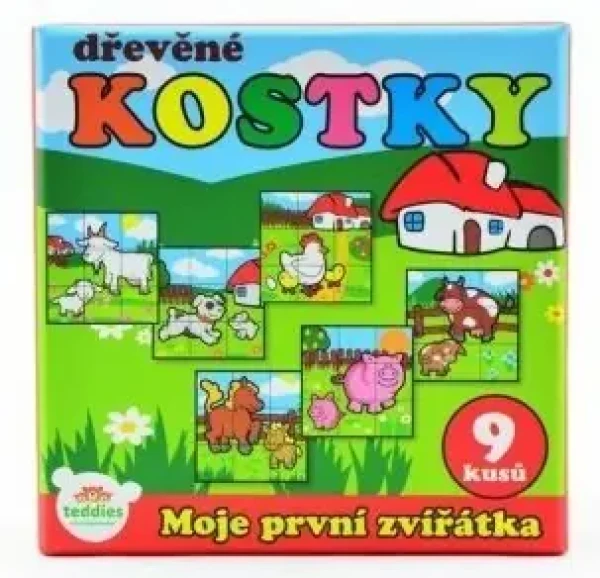 TEDDIES Obrázkové kostky Moje první zvířátka