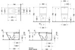 DURAVIT - DuraStyle WC kombi mísa, Vario odpad, s HygieneGlaze, alpská bílá 2156092000