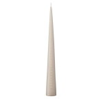 Ester & erik Adventní svíčka Cone 37 cm – 22 Linen Grey, béžová barva, krémová barva, vosk