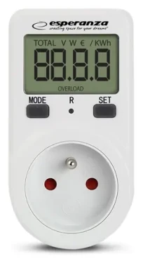 Esperanza ELA102 / Zásuvkový wattmetr / 3680 W / LCD displej / 16 A (ELA102)