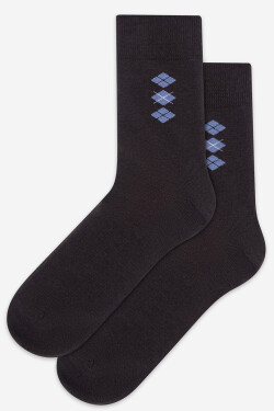 "CASUAL- Vzorované ponožky, pánské" MOCCA 42/44