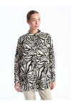 LC Waikiki Judge Collar Patterned Long Sleeve Women's Shirt Tunic