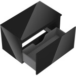 MEXEN/S - Orio koupelnová skříňka pod umyvadlo 80 cm s deskou, 1 šuplík, černá lesk 91A10-08047-1-BFC70