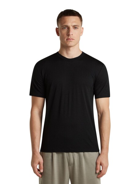 Unisex merino triko krátký rukáv ICEBREAKER Unisex 150 SS Tee, Black velikost: L