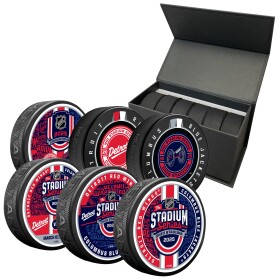 Mustang Sada 6 puků Columbus Blue Jackets NHL 2025 Stadium Series 6 Pack